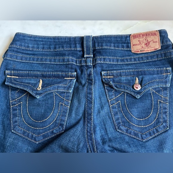 True Religion Boot Cut Jeans with Rhinestone Details - Picture 7 of 10